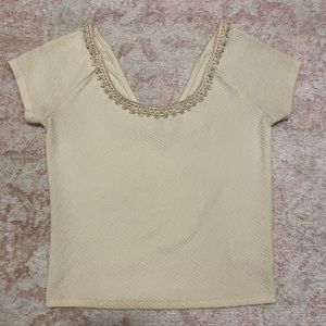 Urban Outfitters Beaded Crop Top | Small